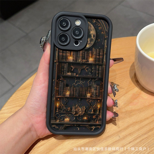 For iPhone 17 Air 17 Pro Max 16 15 14 13 12 11 XR 7 8 Phone Cover  Bookcase Moon