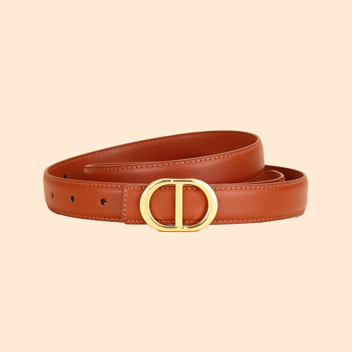 Black Gold Leather Belt Elegance Business Casual Jeans Dresses suits fashion