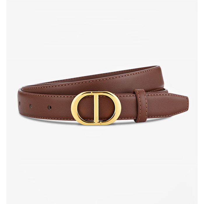 Stylish Versatile Decorative Leather Belt for Jeans Black Business Casual Elegan