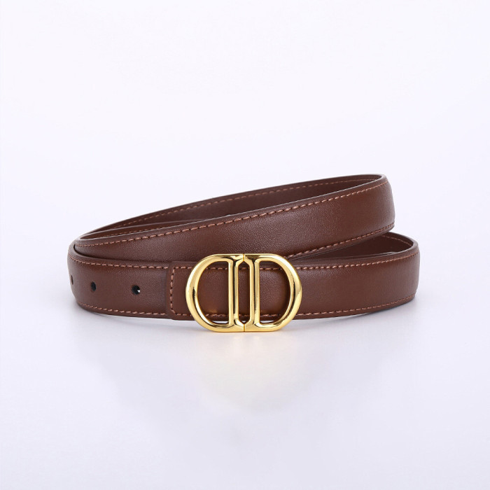 Fashion Versatile black Leather Belt for Skirts Pants Suits Business Casual elegant