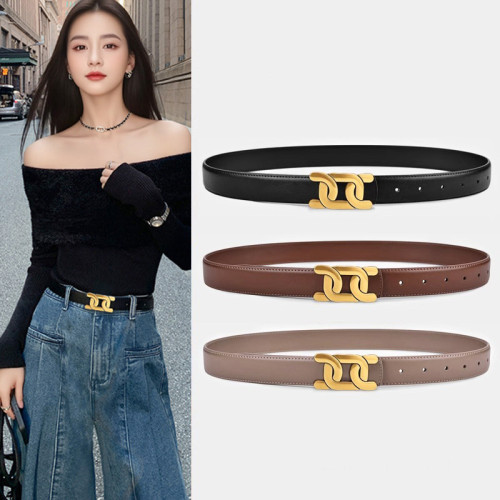 Versatile Decorative Black Belt – for Suits Vintage Jeans Business Casual Elegant