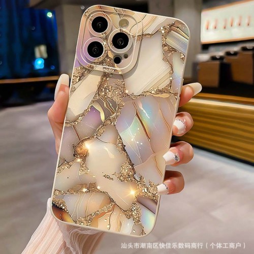 For iPhone 17 Air 17 Pro Max 16 15 14 13 12 11 XR XS Phone Cover Marble Pattern