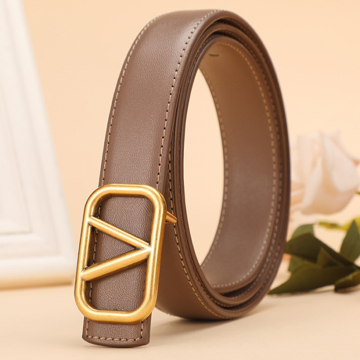 Skinny Letter Belt Versatile for Jeans Skirts Tailored Pants Casual black business