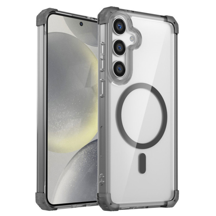 For Samsung Galaxy S25 Ultra S24 S23 A22 Plus Phone Cover Transparent Magnetic