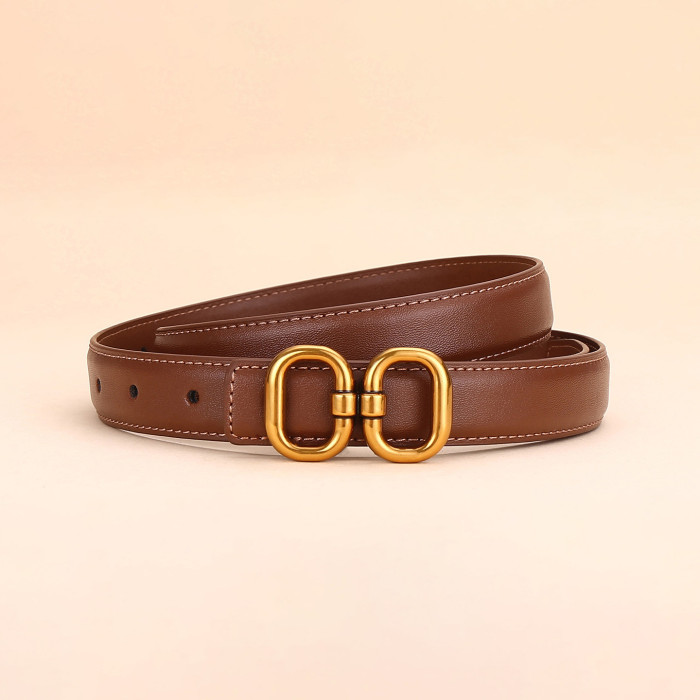 Leather Versatile Decorative Belt Suit Jeans Business Casual Black Elegant popular