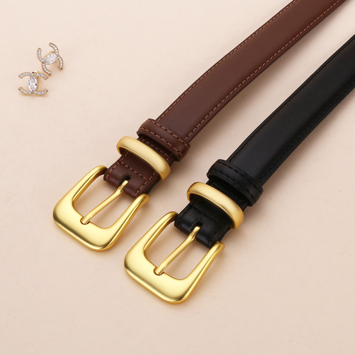 Fashion Versatile Skinny Belt for Jeans Skirts Tailored Pants Business Casual