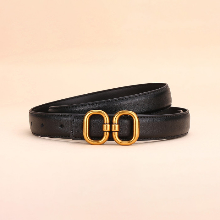 Leather Versatile Decorative Belt Suit Jeans Business Casual Black Elegant popular