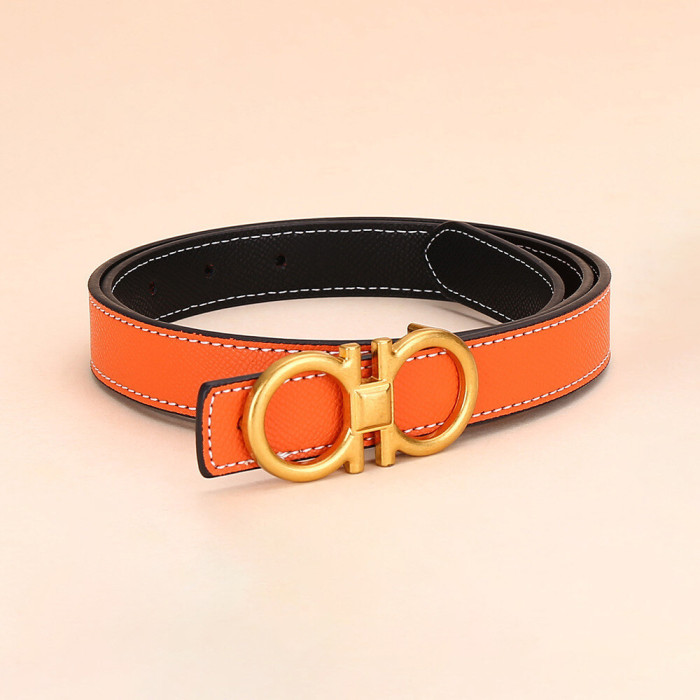 Versatile Decorat Leather Slide Buckle Belt Black for Suit Pants Business Casual