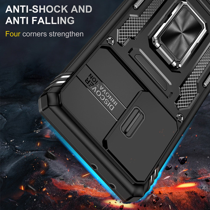 For Samsung Galaxy S25 Ultra S24 S23 FE A36 A16 Ring Bracket Phone Cover Armor