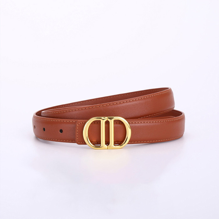 Fashion Versatile black Leather Belt for Skirts Pants Suits Business Casual elegant