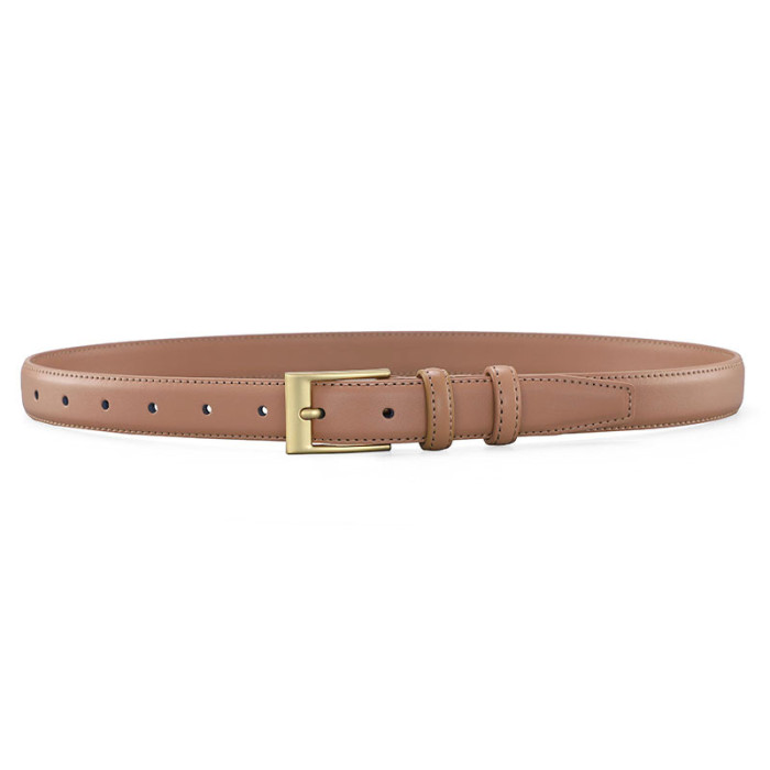 Leather Belt Versatile Minimalist Design for Jeans Suit Skirt Business Casual