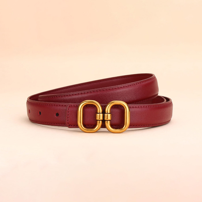 Leather Versatile Decorative Belt Suit Jeans Business Casual Black Elegant popular