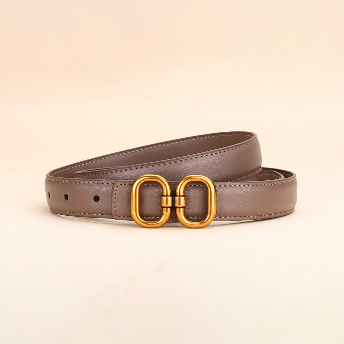 Leather Versatile Decorative Belt Suit Jeans Business Casual Black Elegant popular