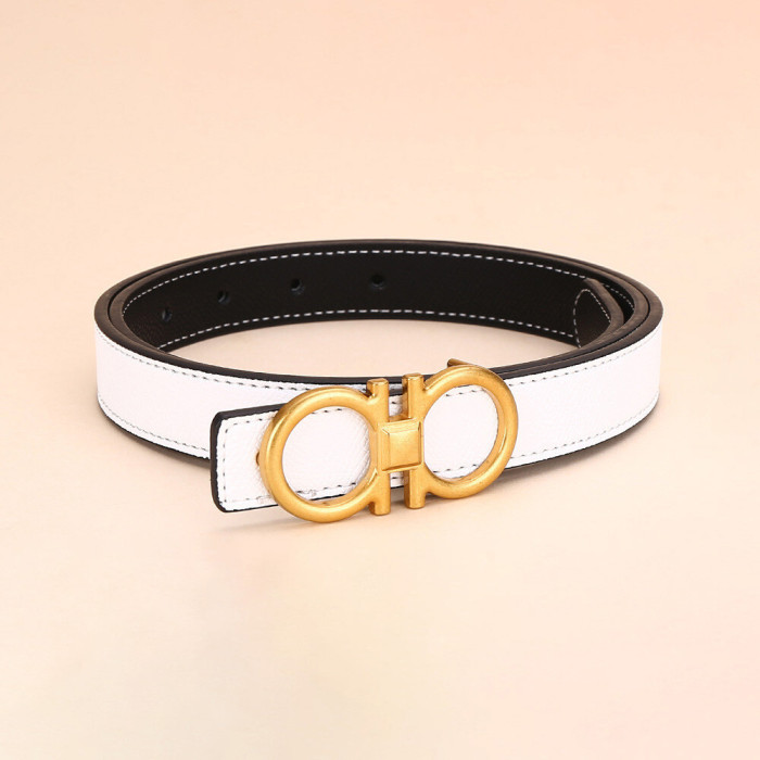 Versatile Decorat Leather Slide Buckle Belt Black for Suit Pants Business Casual