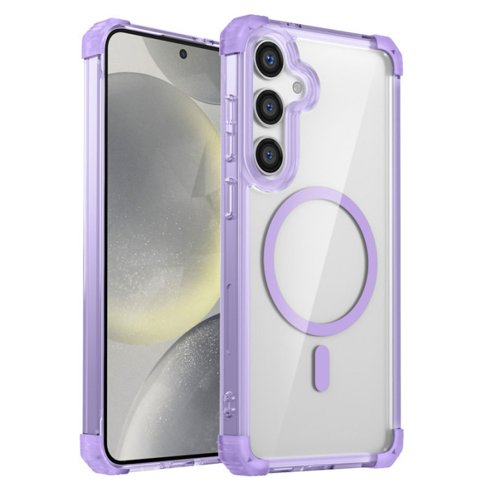 For Samsung Galaxy S25 Ultra S24 S23 A22 Plus Phone Cover Transparent Magnetic