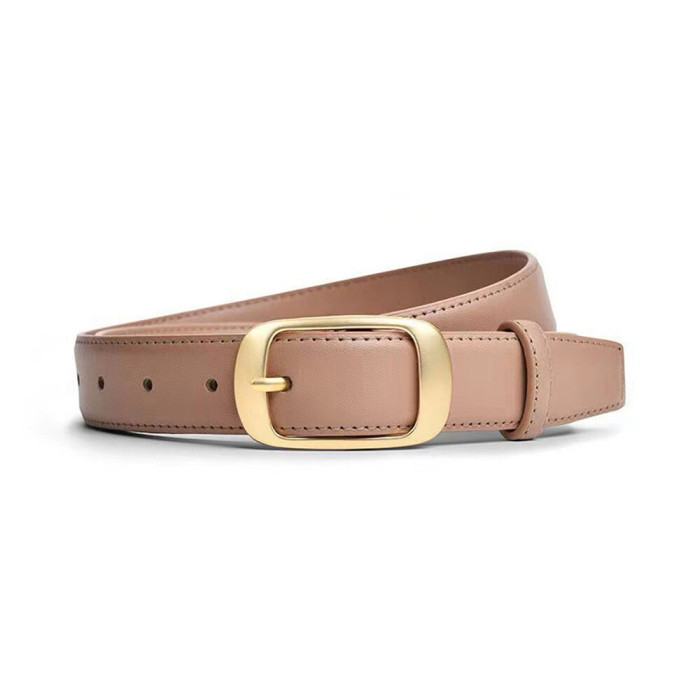 Black Fashion Minimalist Belt for Jeans Skirts Tailored Pants Business Casual