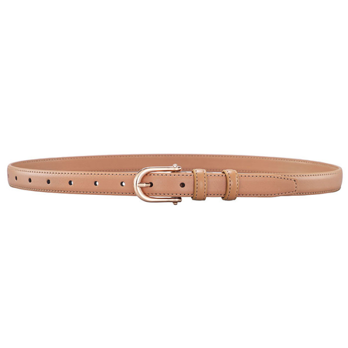 Leather Belt Versatile Design for Jeans Blazer Dresses Business Casual Black