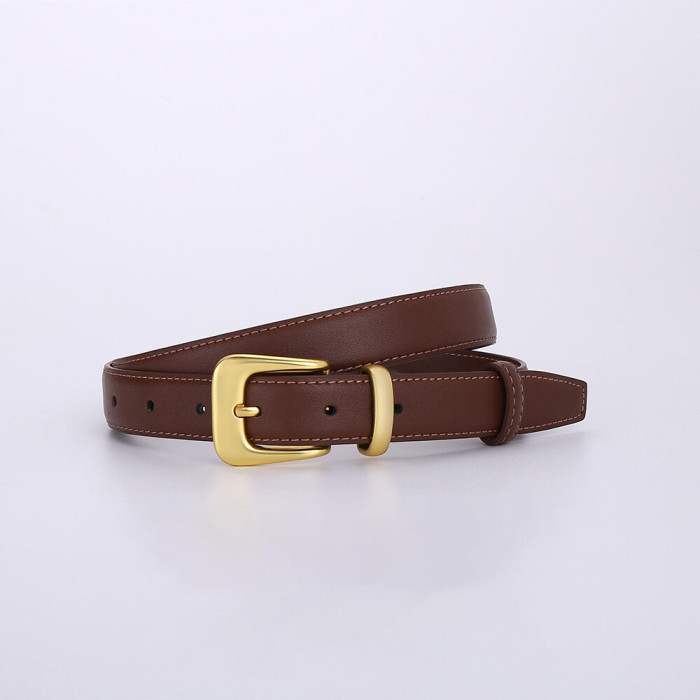 Fashion Versatile Skinny Belt for Jeans Skirts Tailored Pants Business Casual