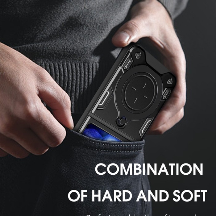 For Samsung Galaxy Z Flip 4 5 6 7 Fold 4 5 6 7 Phone Cover Folding Ring Bracket