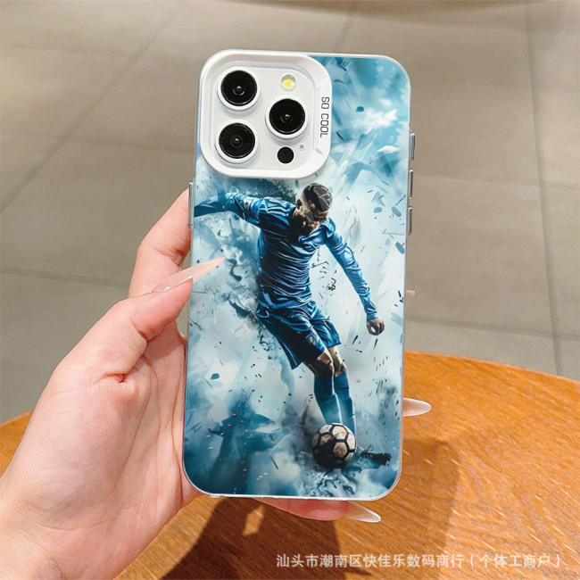 For iPhone 17 Air 17 Pro Max 16 15 14 13 12 11 XR XS Phone Case  Football Player