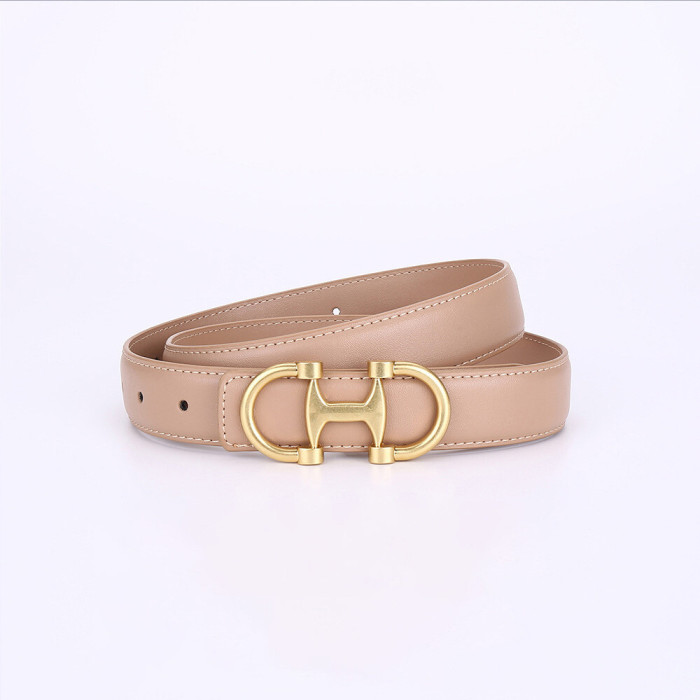 Leather Versatile Decorative Belt – Stylish for Jeans Business Casual black Eleg
