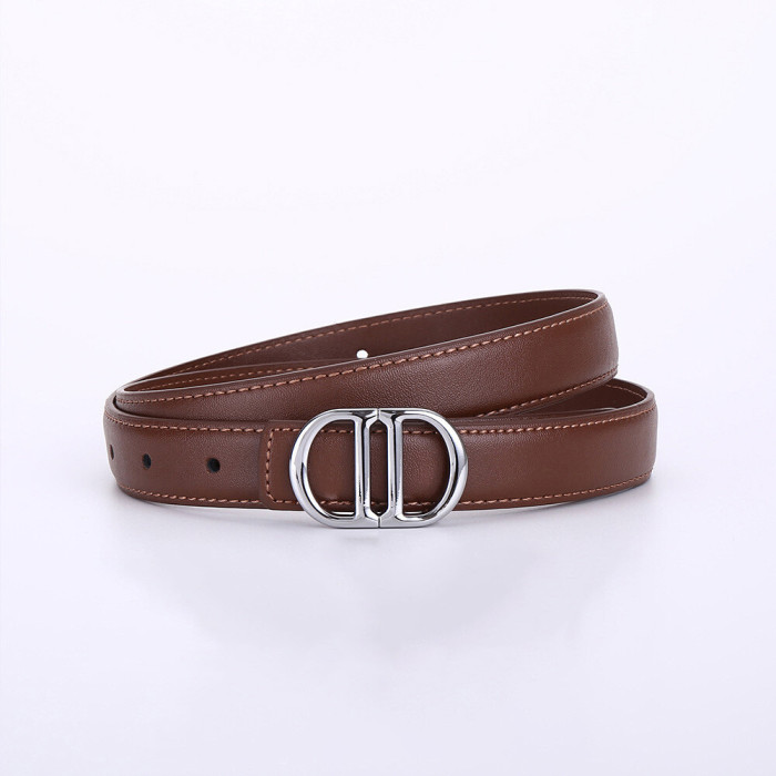 Fashion Versatile black Leather Belt for Skirts Pants Suits Business Casual elegant