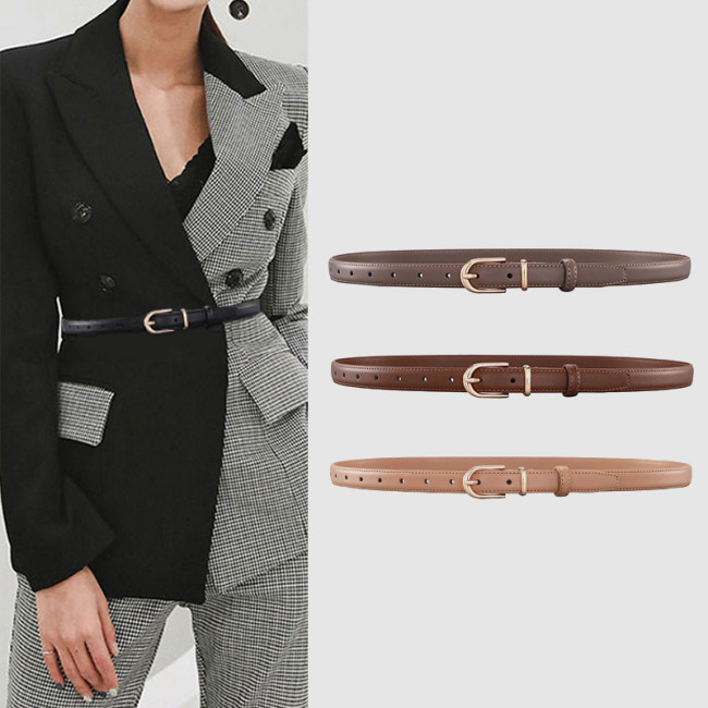 Leather Belt Versatile Design for Suits Jeans Business Casual Skirts Shorts Pant