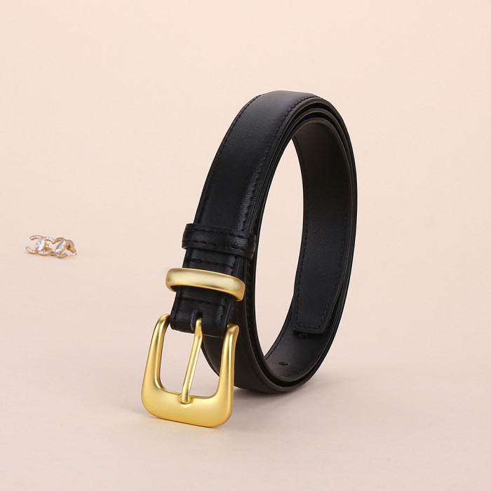 Fashion Versatile Skinny Belt for Jeans Skirts Tailored Pants Business Casual