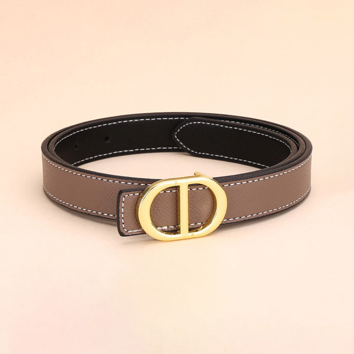 Versatile Decorat Leather Slide Buckle Belt Black for Suit Pants Business Casual
