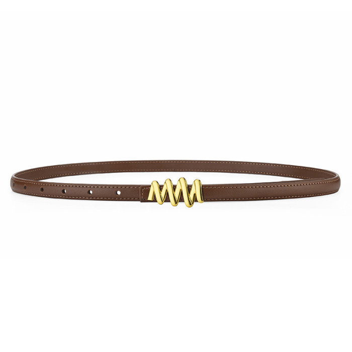 Leather Belt for Business Casual Versatile for Dresses Suits Trousersblack eleg