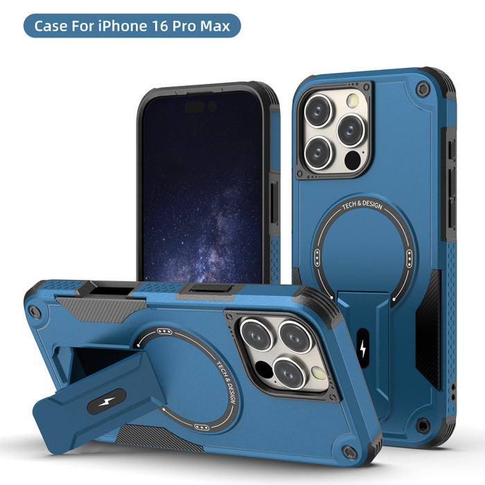 For iPhone 17 Air 17 Pro Max 16 15 14 13 12 11 8 XR Phone Cover Magnetic Bracket