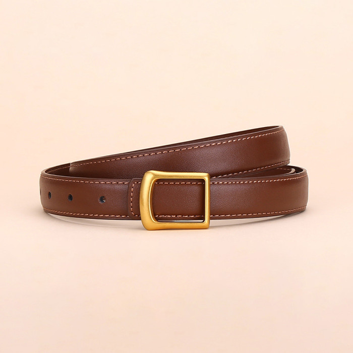 Trendy Fashion Versatile Leather Belt for Jeans Skirts Trousers Casual business