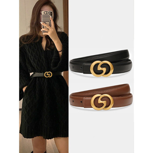 Versatile Leather Black Belt for Suit Coats Pants Skirts Jeans Business Casual