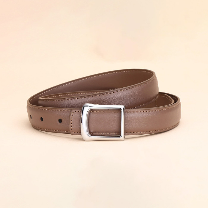 Trendy Fashion Versatile Leather Belt for Jeans Skirts Trousers Casual business