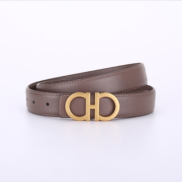 Versatile Elegant Leather Black Belt for Jeans Skirts Suits Casual Business