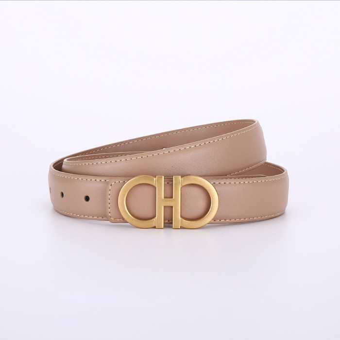 Versatile Elegant Leather Black Belt for Jeans Skirts Suits Casual Business