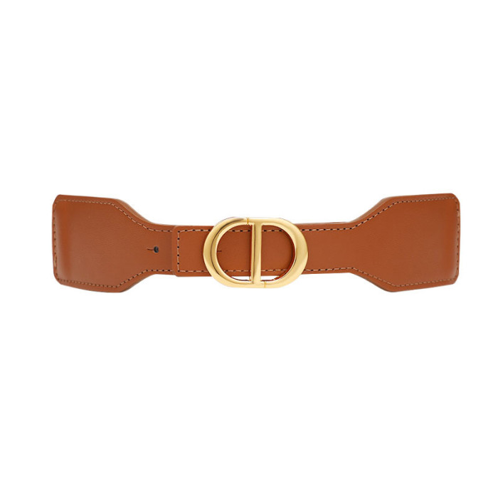 Versatile Fashion Minimalist Black Belt for Suits Skirts Trousers Business Casual