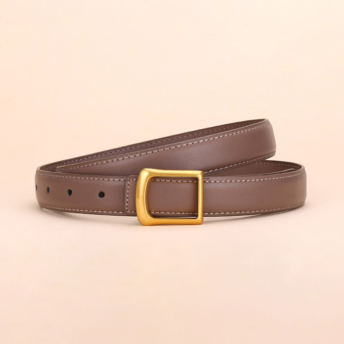 Trendy Fashion Versatile Leather Belt for Jeans Skirts Trousers Casual business