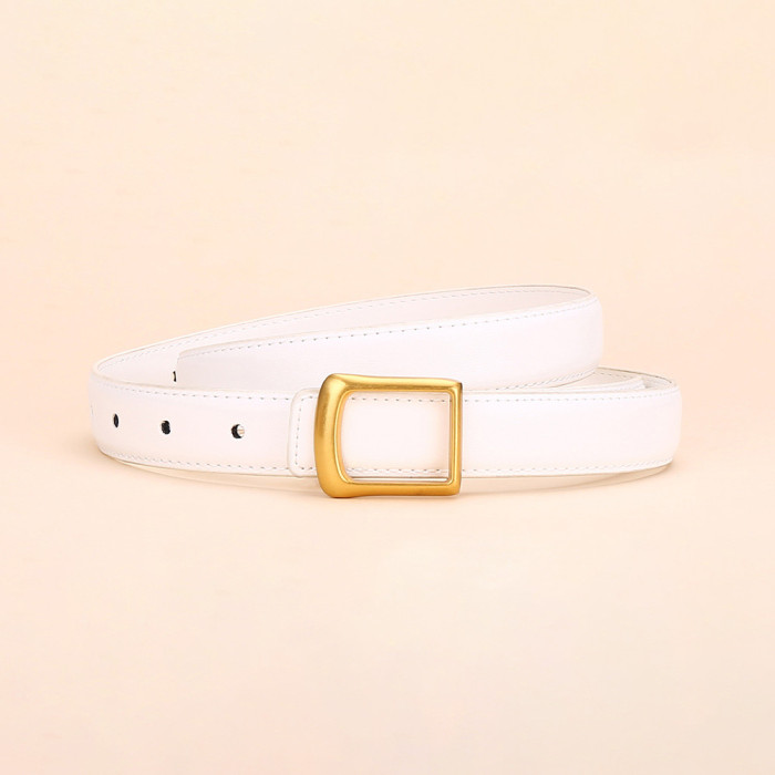 Trendy Fashion Versatile Leather Belt for Jeans Skirts Trousers Casual business