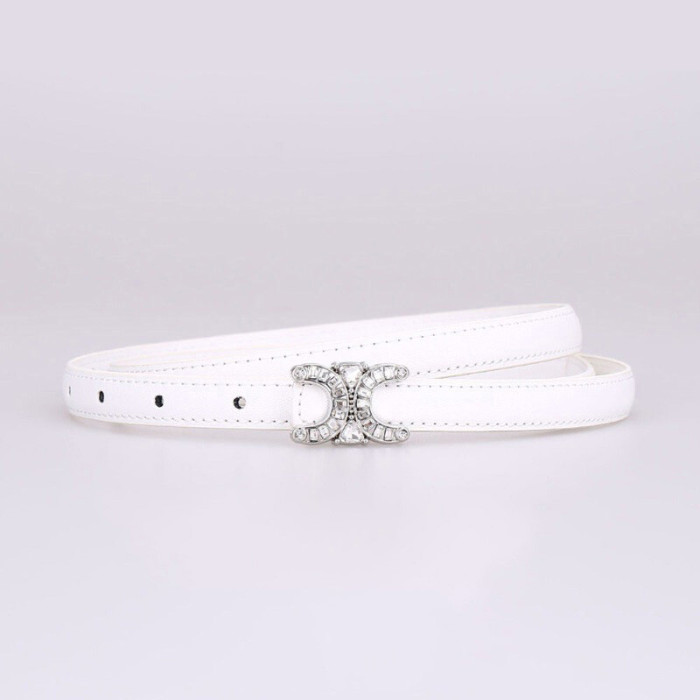Fashion Versatile Slim Stylish Casual Leather Belt for Dresses Suits business