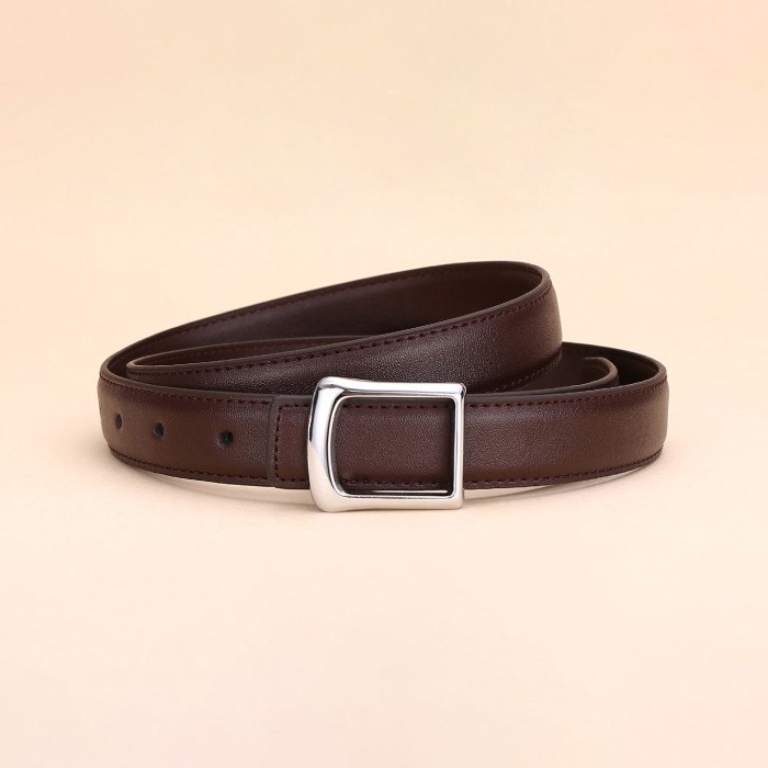 Trendy Fashion Versatile Leather Belt for Jeans Skirts Trousers Casual business