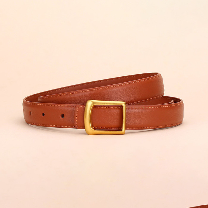 Trendy Fashion Versatile Leather Belt for Jeans Skirts Trousers Casual business