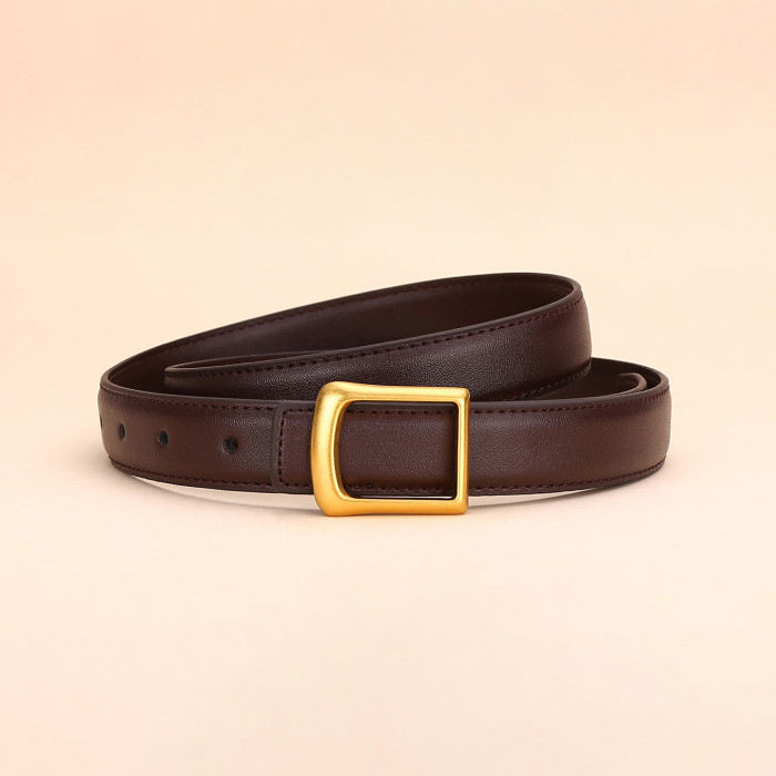 Trendy Fashion Versatile Leather Belt for Jeans Skirts Trousers Casual business