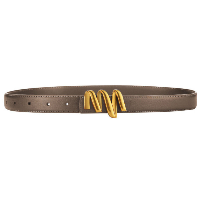 Leather Versatile Belt for Jeans Suits Skirts Business Casual fashion elegant