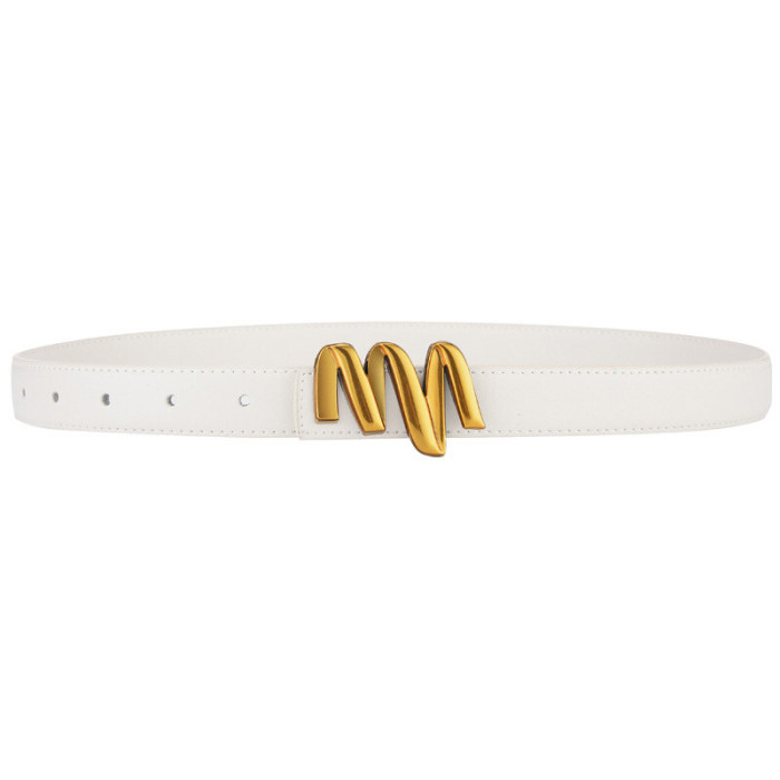 Leather Versatile Belt for Jeans Suits Skirts Business Casual fashion elegant
