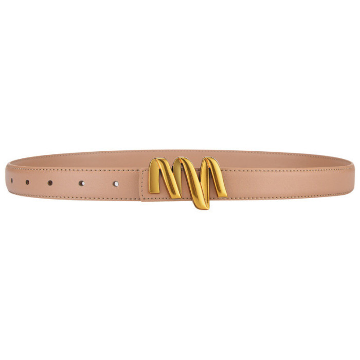 Leather Versatile Belt for Jeans Suits Skirts Business Casual fashion elegant