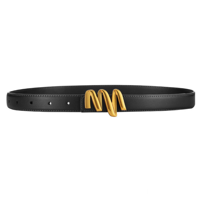 Leather Versatile Belt for Jeans Suits Skirts Business Casual fashion elegant