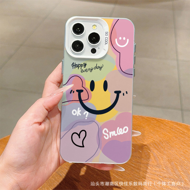 For iPhone 17 Air 17 Pro Max 16 15 14 13 12 11 XR 7 8 XS Phone Cover Lucky Smile