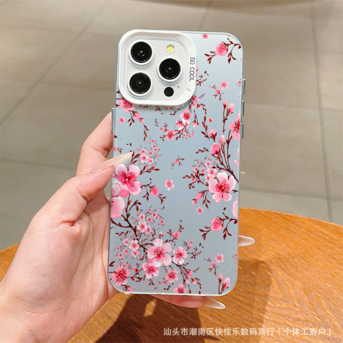 For iPhone 17 Air 17 Pro Max 16 15 14 13 12 11 XR 7 8 XS Phone Cover Pink Peach