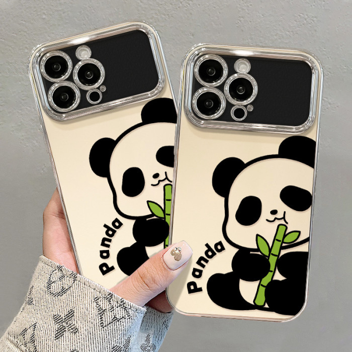 For iPhone 17 Air 17 Pro Max 16 15 14 13 12 11 XR 7 8 Phone Cover Panda Bracelet